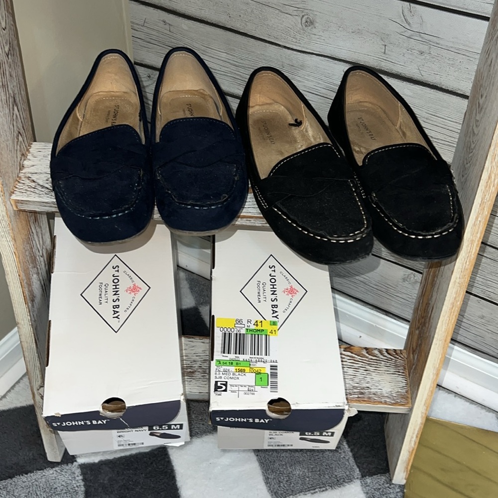 St John’s Bay memory foam loafer flats Bundle